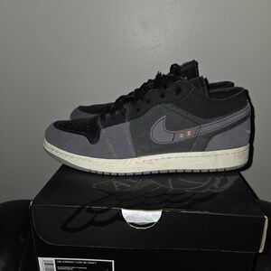 Air Jordan Low SE Craft Black Gray Sneakers